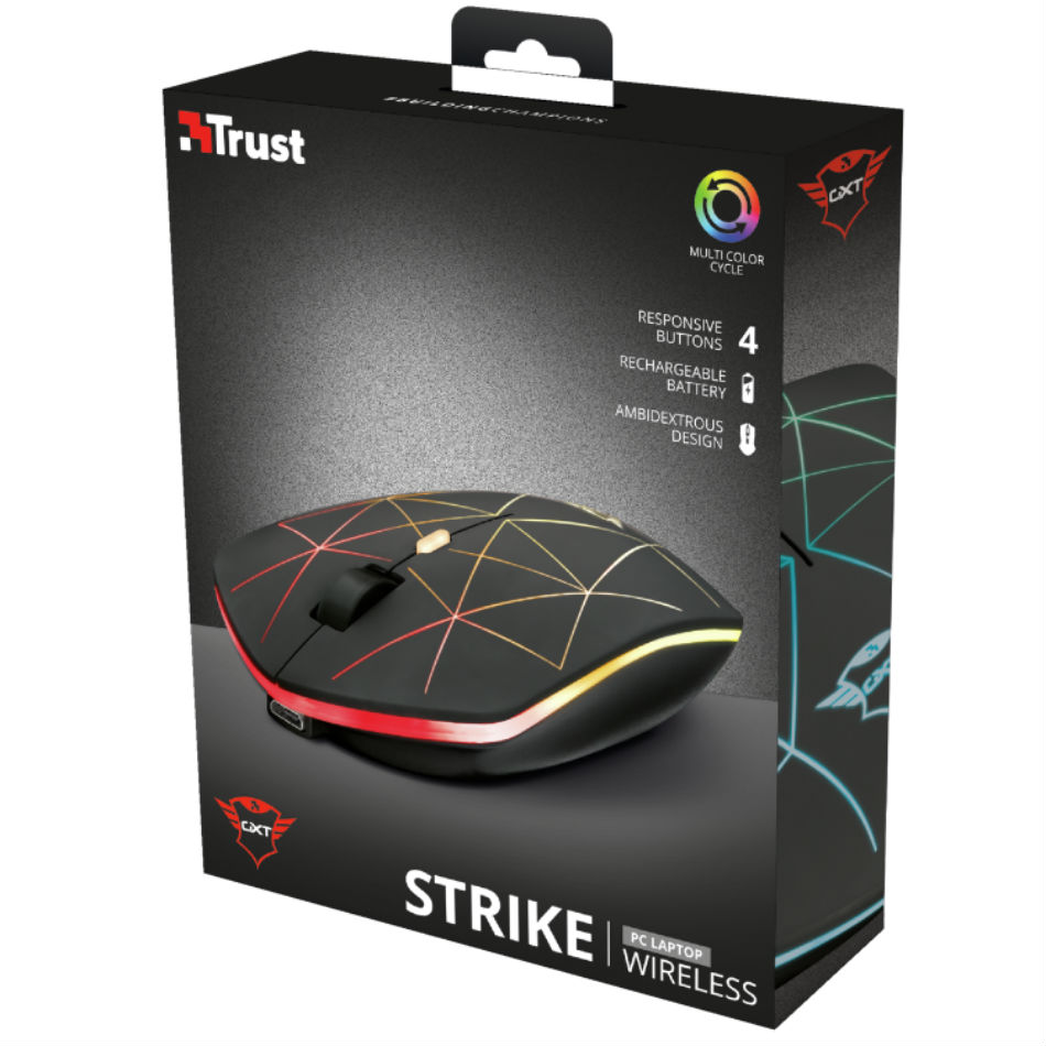 Мышь TRUST GXT 117 Strike Wireless Gaming Mouse (22625) Разрешение сенсора 1400