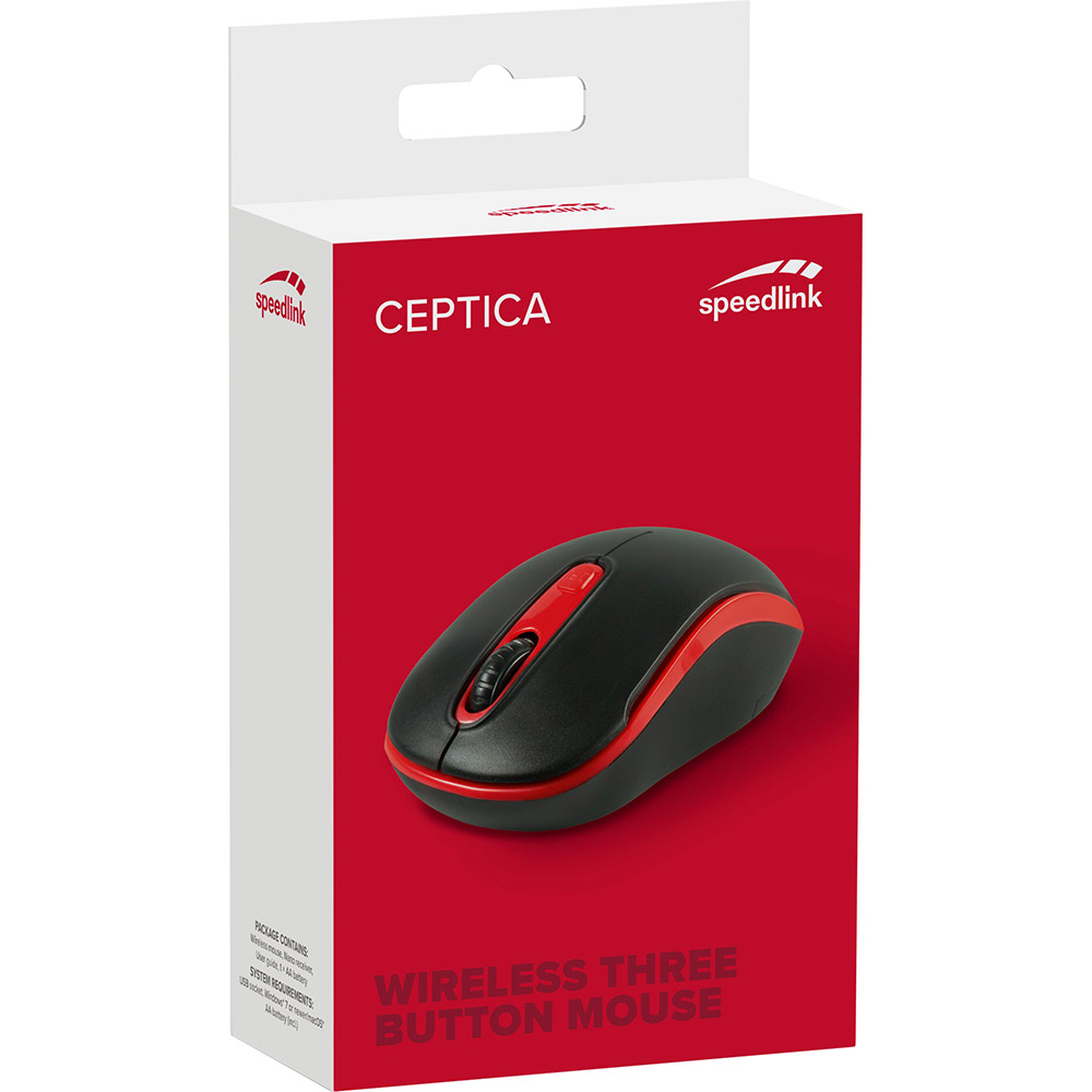 Мышь SPEEDLINK CEPTICA Mouse blackred (SL-630013-BKRD) Тип подключения беспроводное