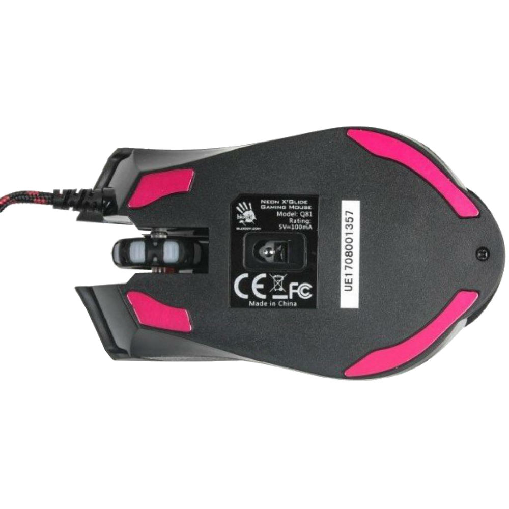 Мышь A4TECH Q81 Bloody Neon XGlide Тип сенсора оптический