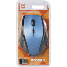 Миша DEFENDER Accura MM-365 Wireless Blue (52366)