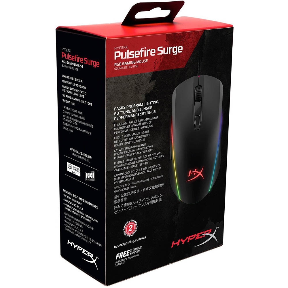 Зовнішній вигляд Миша HyperX Pulsefire Surge (HX-MC002B)