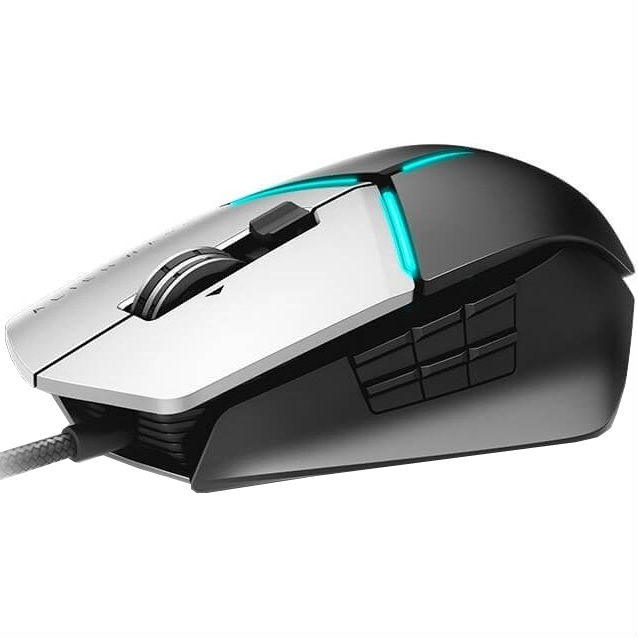 Миша DELL Alienware Elite Gaming Mouse AW958 (570-AARG) black Тип сенсора лазерний + оптичний