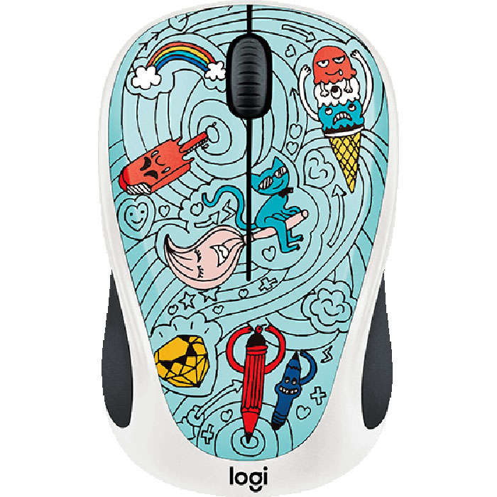 Мышь Logitech M238 Doodle Collection Bae-Bee Blue (910-005055)