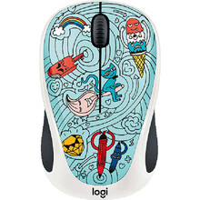 Миша Logitech M238 Doodle Collection Bae-Bee Blue (910-005055)