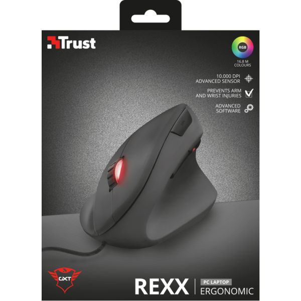 Изображение Мышь TRUST GXT 144 Rexx Vertical gaming mouse (22991)