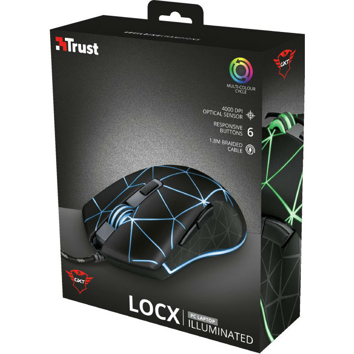 Внешний вид Мышь TRUST GXT 133 Locx Gaming Mouse (22988)