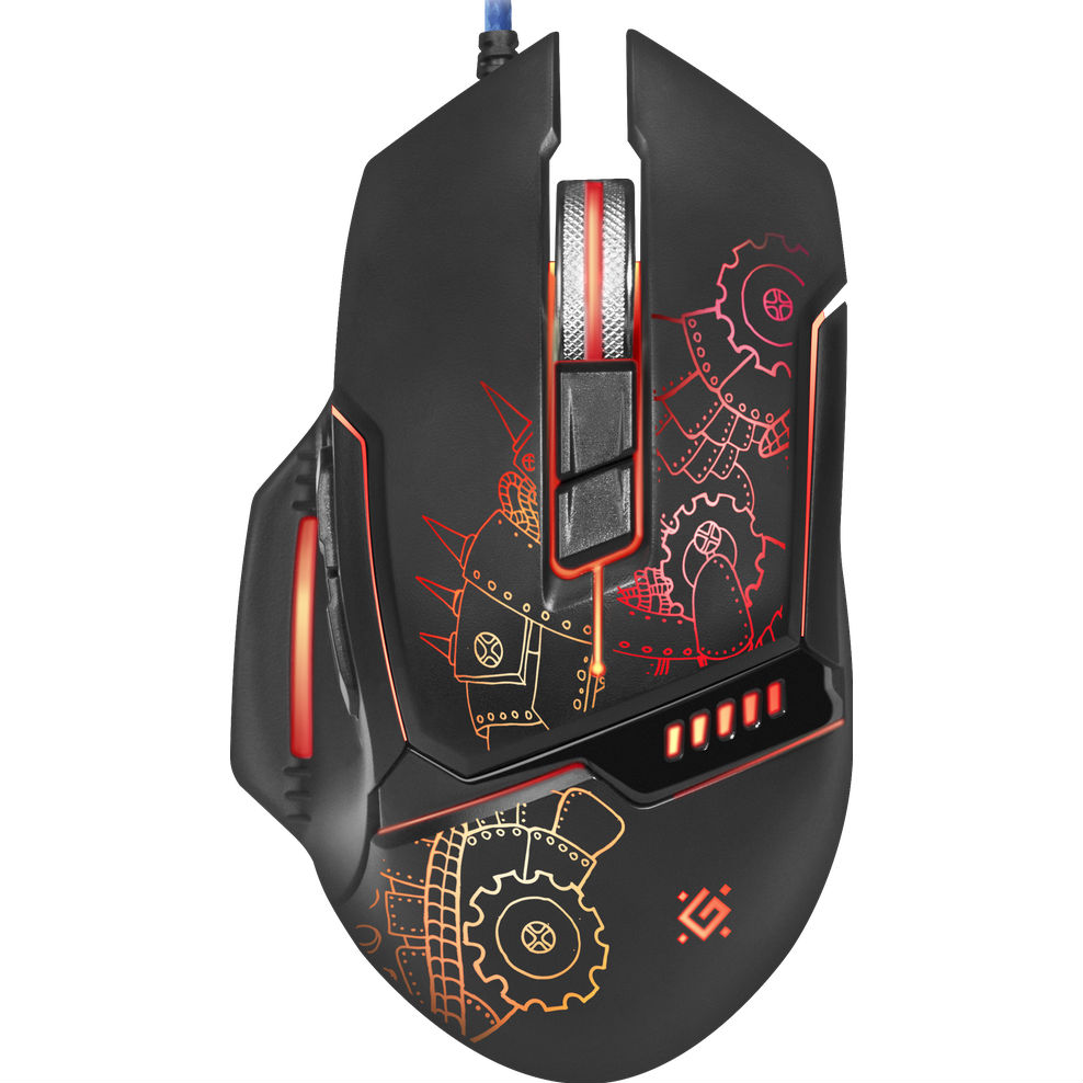 Мышь DEFENDER Kill'em All GM-480L Black (52480)