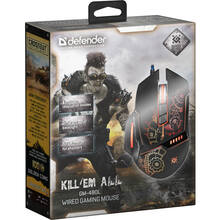 Мышь DEFENDER Kill'em All GM-480L Black (52480)