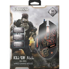 Мышь DEFENDER Kill'em All GM-480L Black (52480)