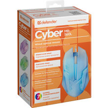 Мышь DEFENDER Cyber MB-560L White (52561)