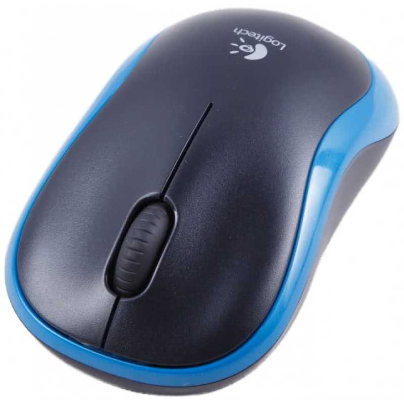 Миша LOGITECH M185 Wireless Mouse USB Blue (910-002236) Тип підключення бездротове