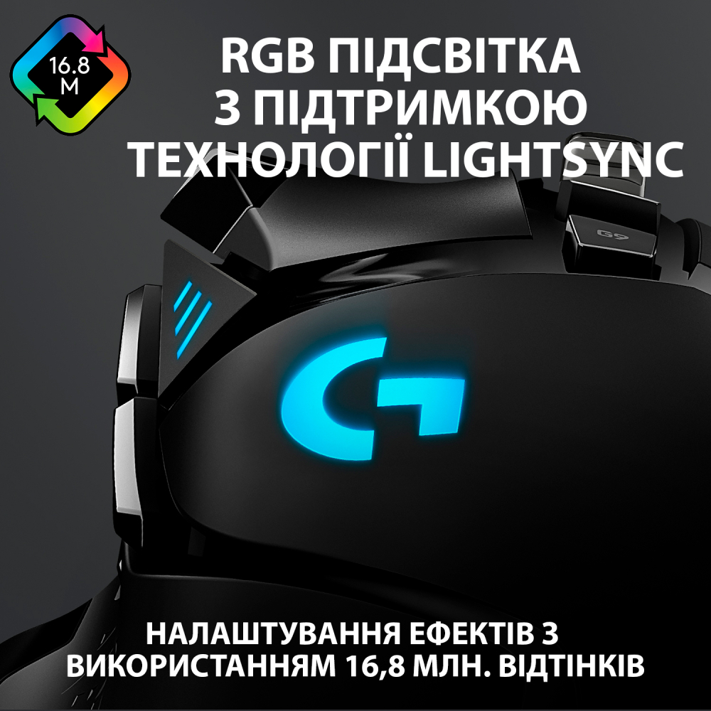 Мышь LOGITECH G502 HERO (910-005470) Проводное подключение USB