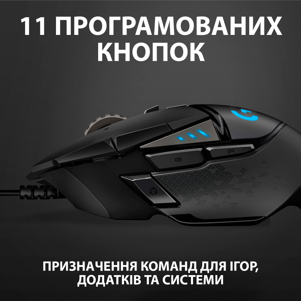 Фото Мышь LOGITECH G502 HERO (910-005470)