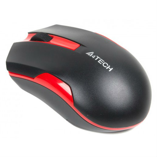 Миша A4TECH G3-200N Black+Red Бездротове підключення RF