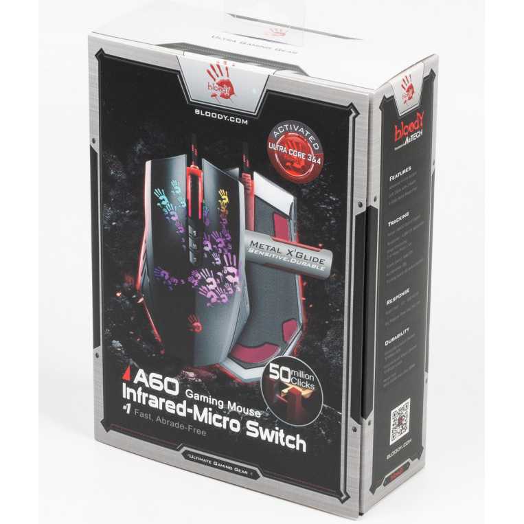 Фото Мышь A4TECH A60A Bloody (Black)