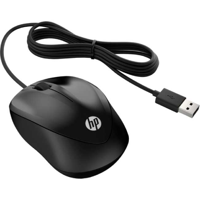 Мышь HP 1000 Black (4QM14AA) Тип подключения проводное