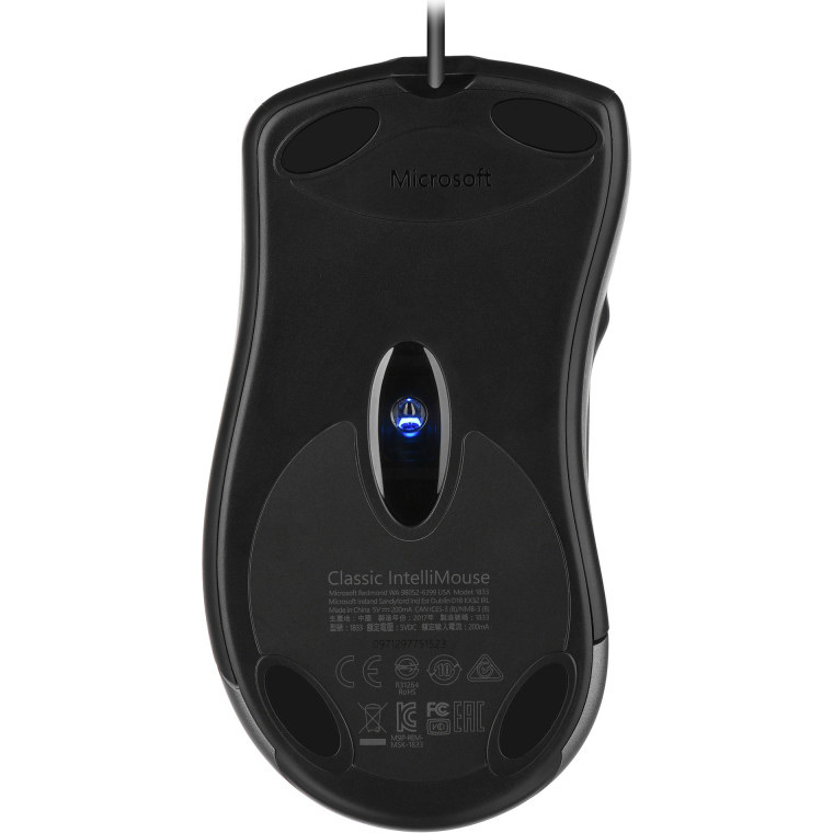 Мышь MICROSOFT Classic IntelliMouse USB Black (HDQ-00010) Разрешение сенсора 3200