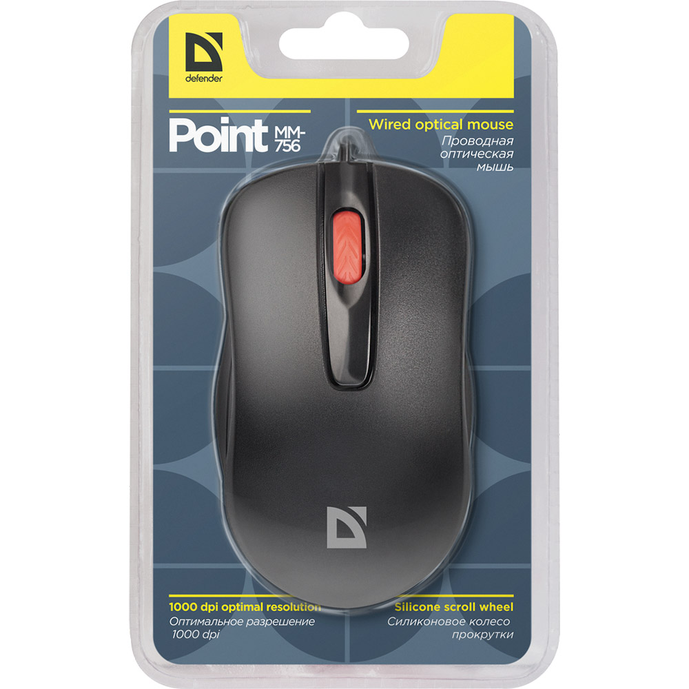 Миша DEFENDER Point MM-756 (52756) Розподільча здатність сенсору 1000