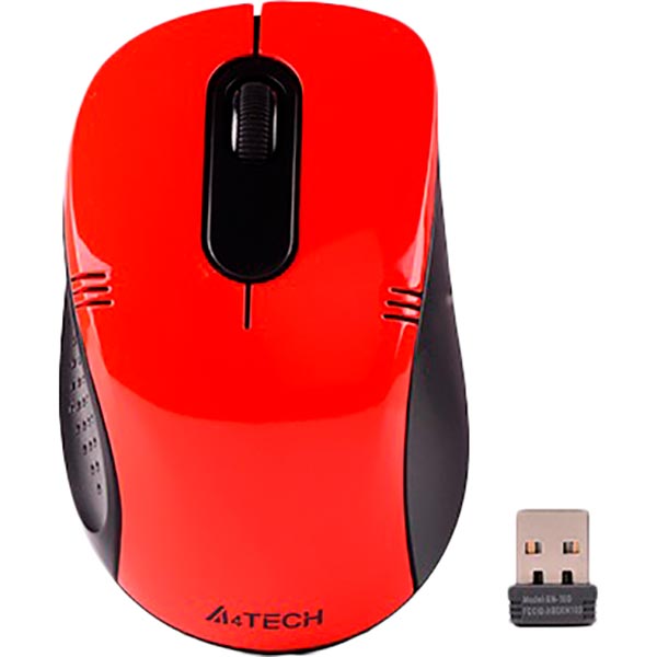 

Мышь A4Tech G3-630N Wireless Red, G3-630N (Red)