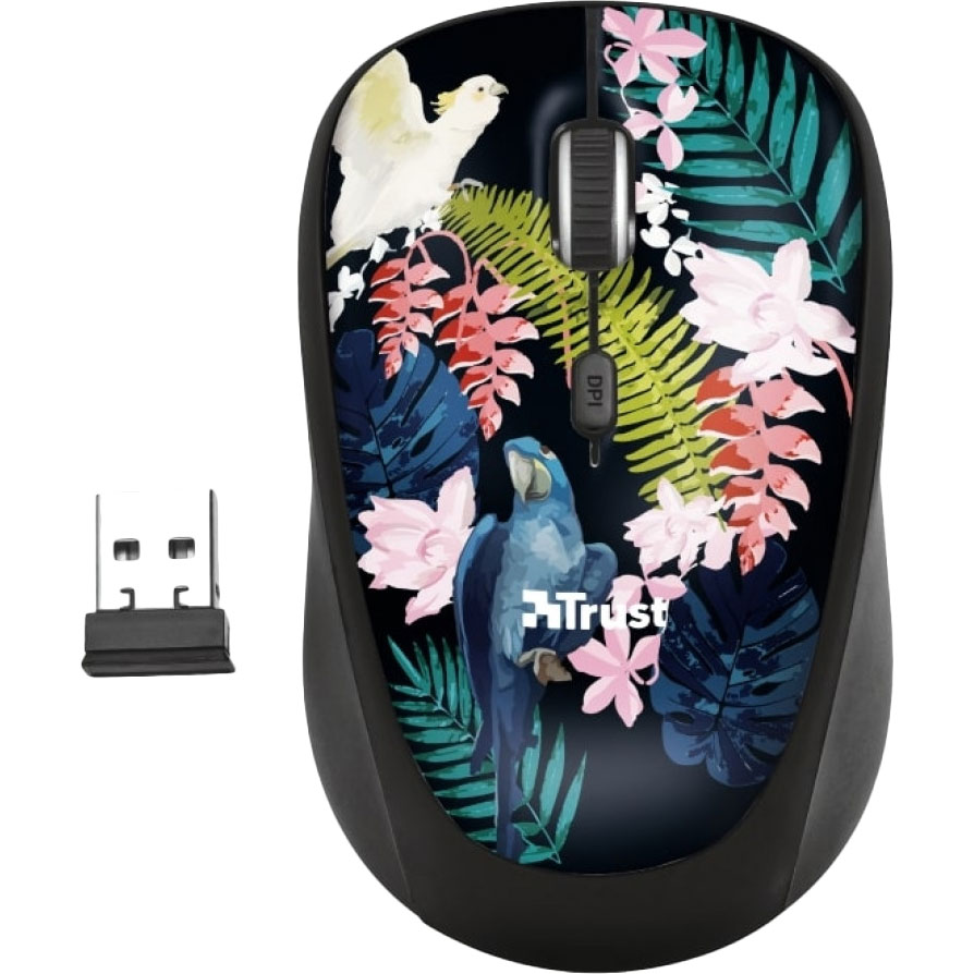 

Мышь TRUST YVI WIRELESS MOUSE PARROT (23387), YVI WIRELESS MOUSE PARROT