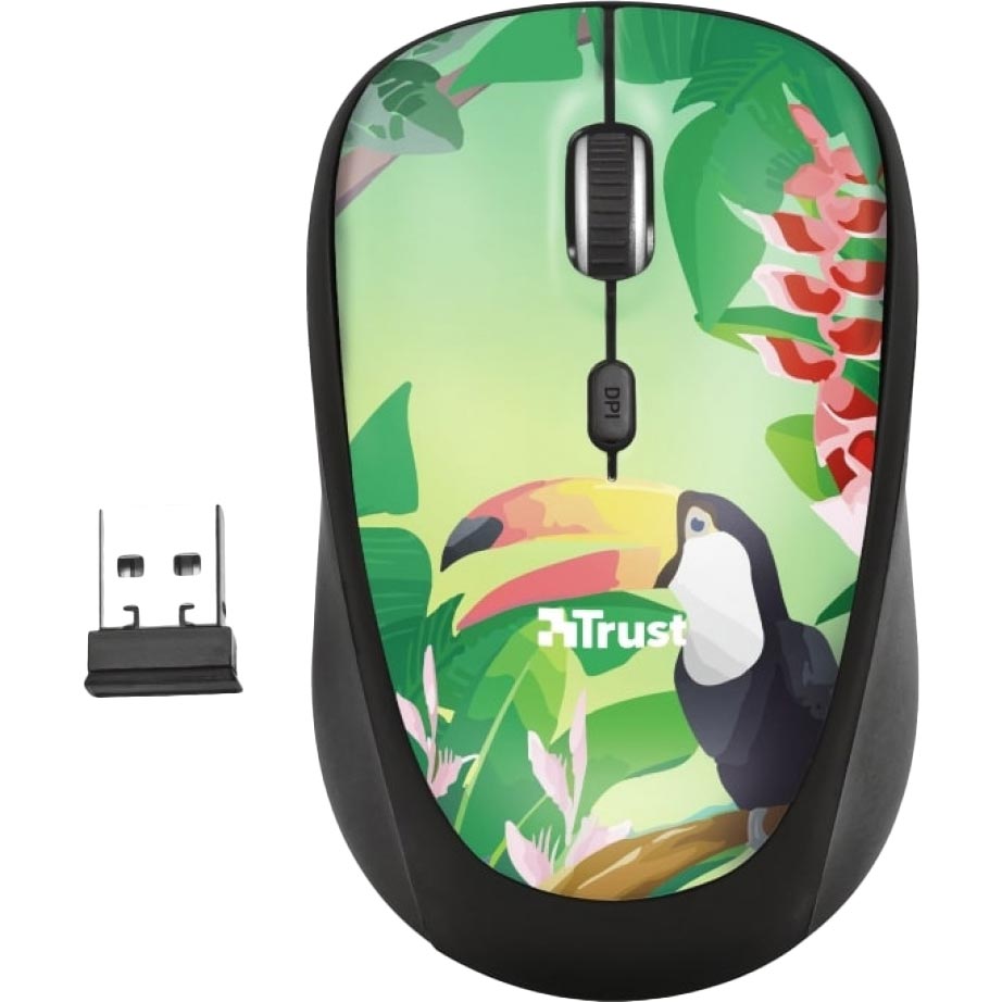 

Мышь TRUST YVI WIRELESS MOUSE TOUCAN (23389), YVI WIRELESS MOUSE TOUCAN