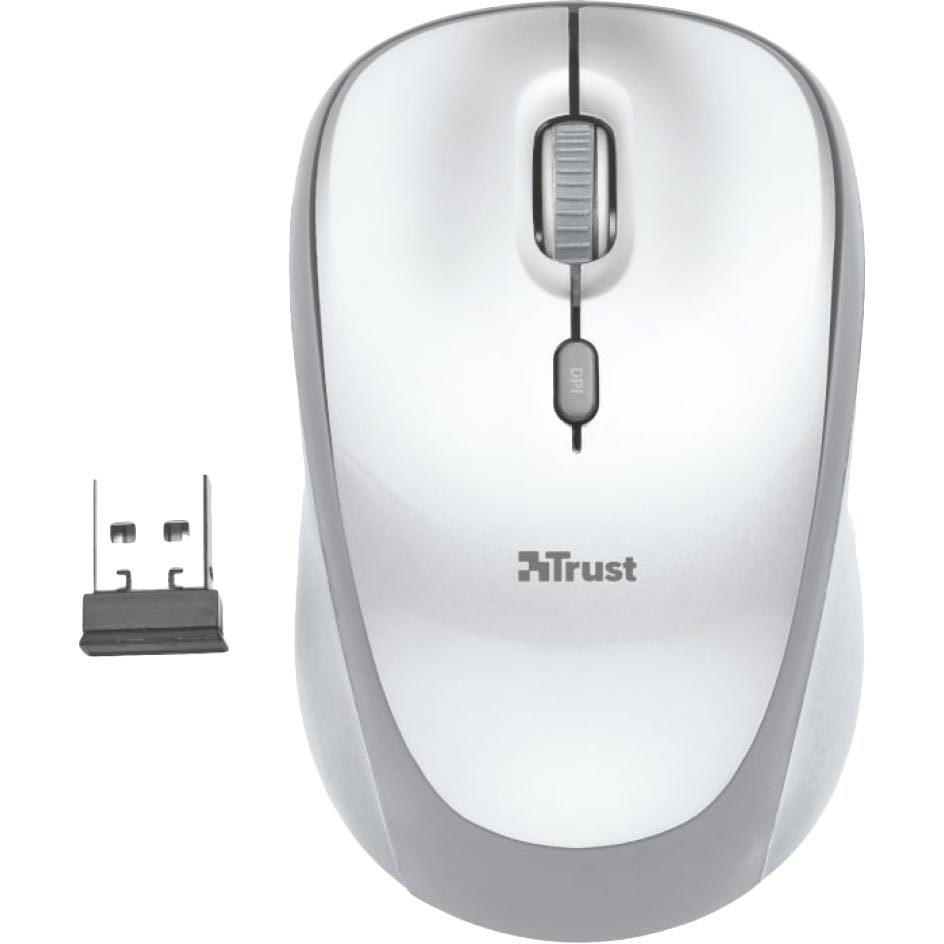 

Мышь TRUST YVI WIRELESS MOUSE WHITE (23386), YVI WIRELESS MOUSE WHITE