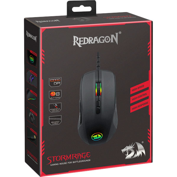 Заказать Мышь Redragon Stormrage RGB IR USB Black (78259)