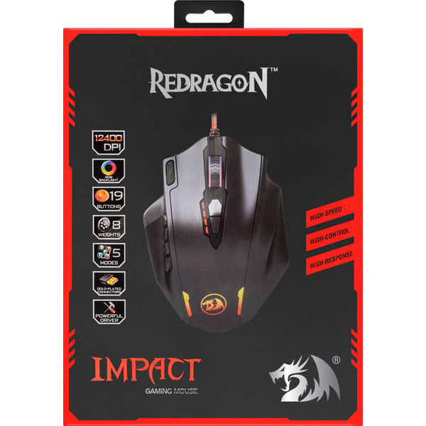 Зображення Миша Redragon Impact RGB IR USB Black (78322)