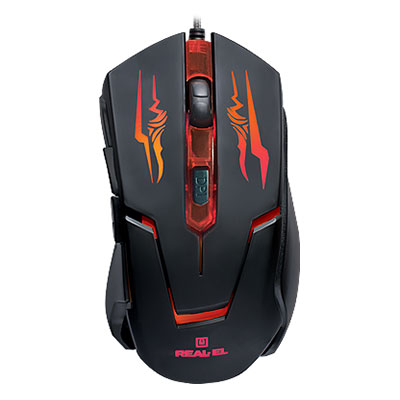 Миша REAL EL RM-520 Gaming black (EL123200020)