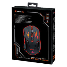 Мышь REAL EL RM-520 Gaming black (EL123200020)