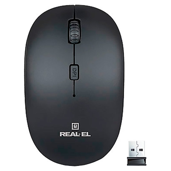 Мышь REAL EL RM-301 Wireless black (EL123200022)