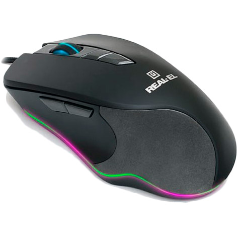 Мышь REAL EL RM-780 Gaming RGB black-grey (EL123200023) Разрешение сенсора 4000