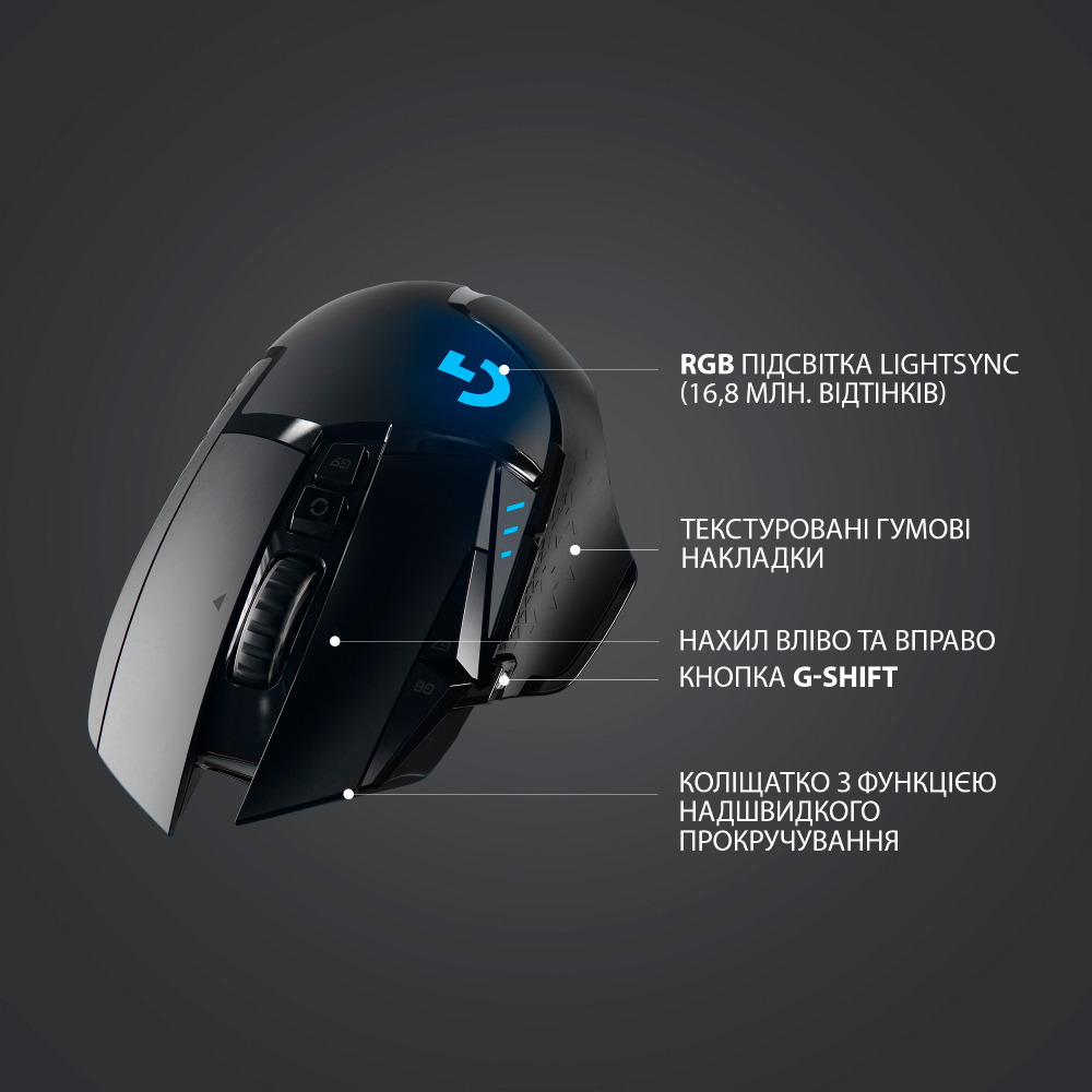 Покупка Миша LOGITECH G502 LIGHTSPEED Wireless (L910-005567)