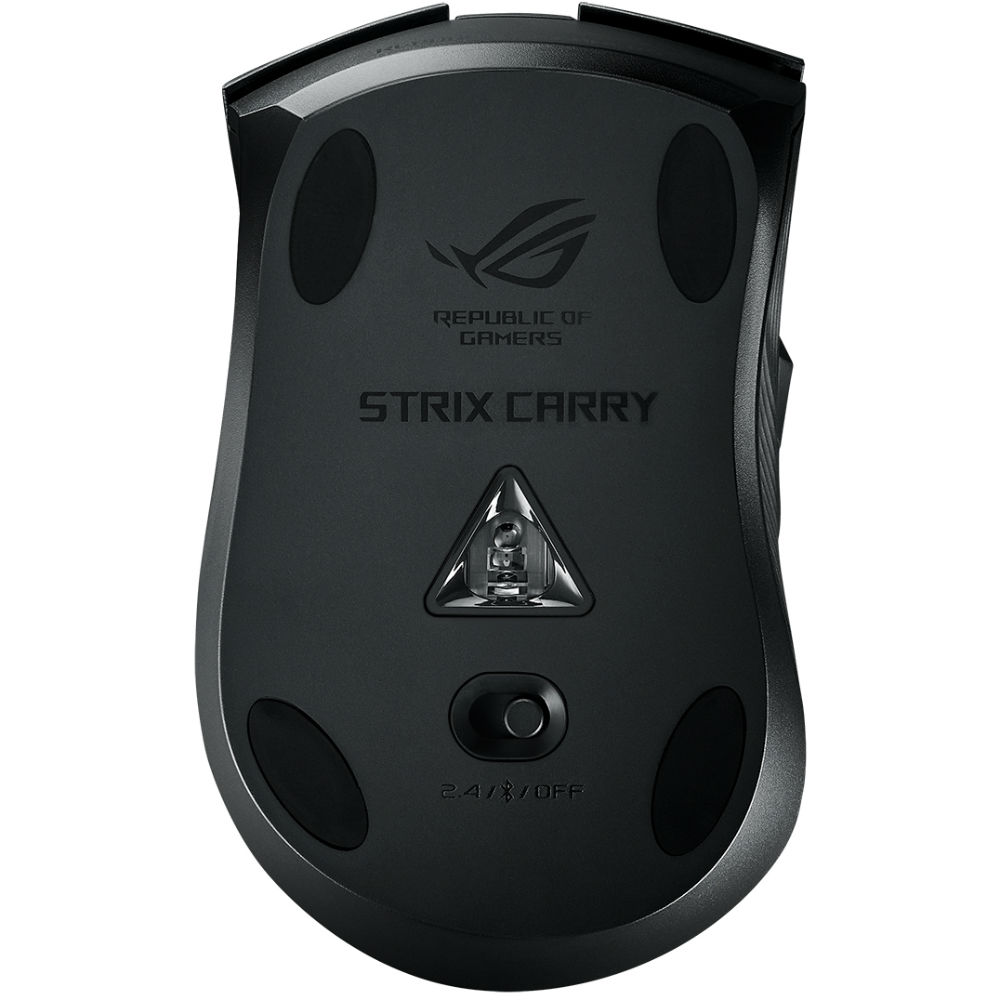 Миша ASUS ROG Strix CARRY USB Black (90MP01B0-B0UA00) Бездротове підключення Bluetooth + RF