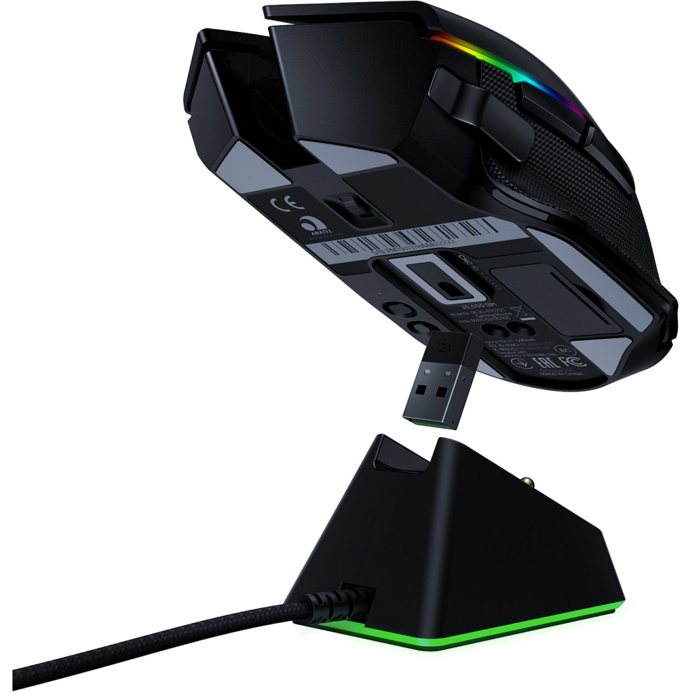 Зовнішній вигляд Миша RAZER Basilisk Ultimate Wireless & Mouse Dock Black (RZ01-03170100-R3G1)