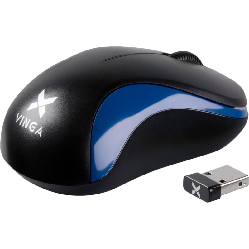 Мышь VINGA MSW-882 Black/Blue Беспроводное подключение RF