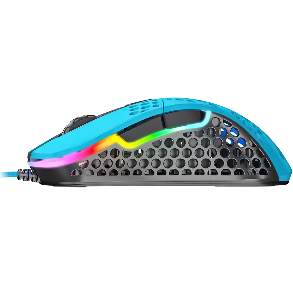 Миша XTRFY M4 RGB Miami Blue (XG-M4-RGB-BLUE) Дротове підключення USB