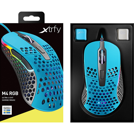 В Украине Мышь XTRFY M4 RGB Miami Blue (XG-M4-RGB-BLUE)