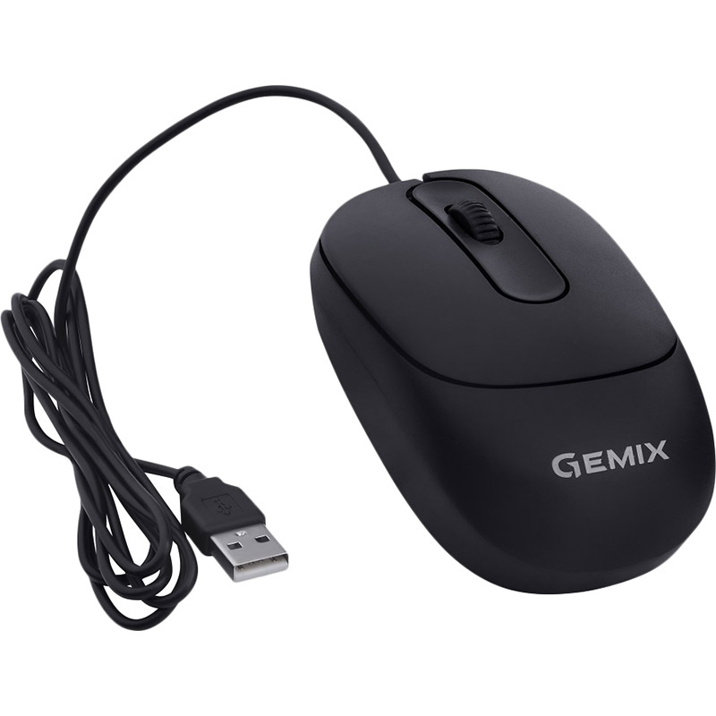 Миша GEMIX GM145 Black USB (GM145BK) Тип сенсора оптичний