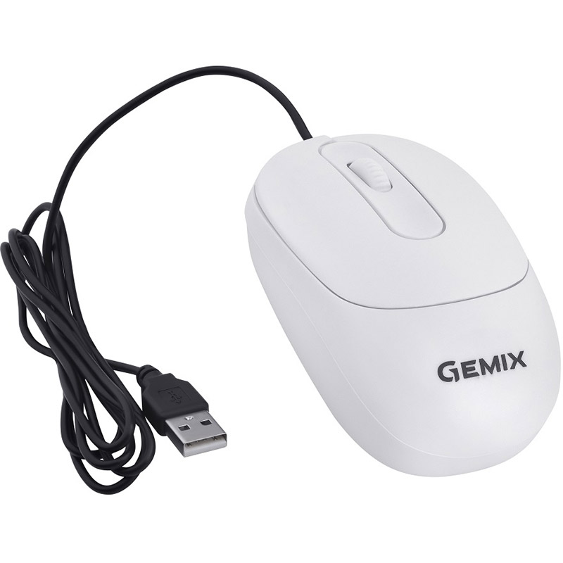 Миша GEMIX GM145 White USB (GM145WH) Тип сенсора оптичний