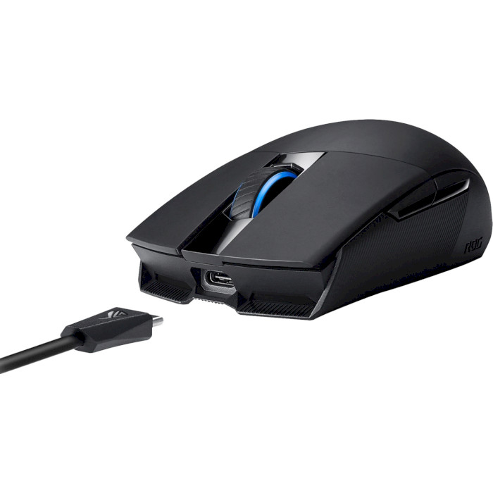 Миша ASUS ROG Strix Impact II WL Black (90MP01P0-BMUA00) Бездротове підключення RF