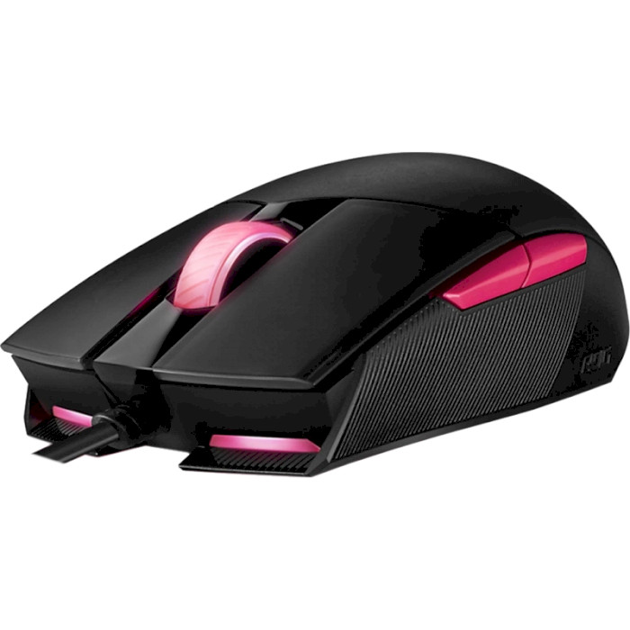 Миша ASUS ROG Strix Impact II Electro Punk USB RGB Black (90MP01U0-BMUA00) Дротове підключення USB