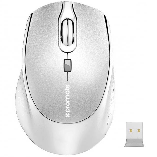 

Мышь PROMATE Clix-5 Wireless White (clix-5.white), Clix-5 Wireless White