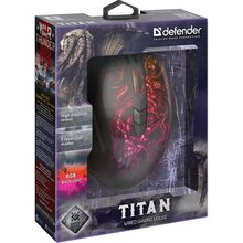 Мышь Defender Titan GM-650L RGB USB Black (52650)