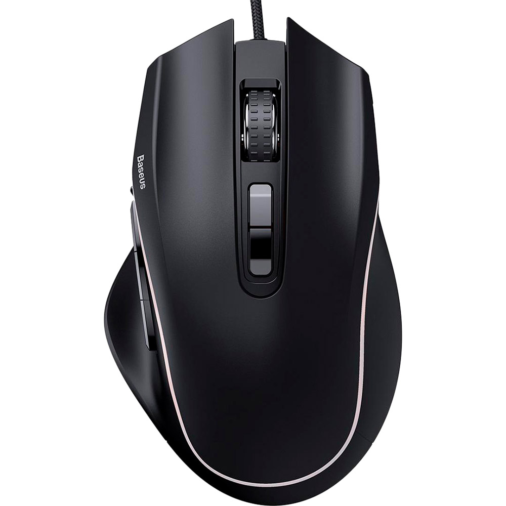 

Мышь BASEUS GAMO 9 Programmable Buttons Gaming Black (GMGM01-01), GAMO 9 Programmable Buttons Gaming Чорна