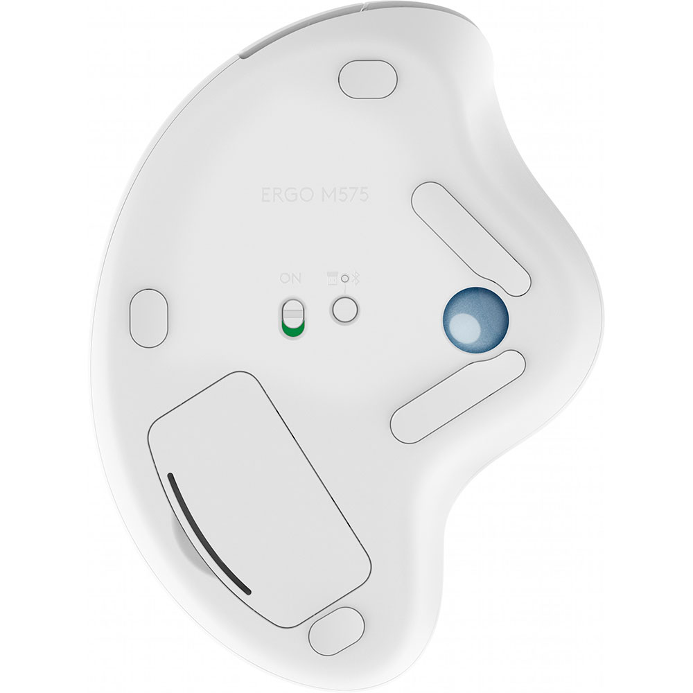 У Фокстрот Миша Logitech Ergo M575 Bluetooth Offwhite (910-005870)