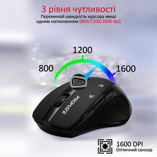 Мышь PROMATE Cursor Wireless Black (cursor.black)