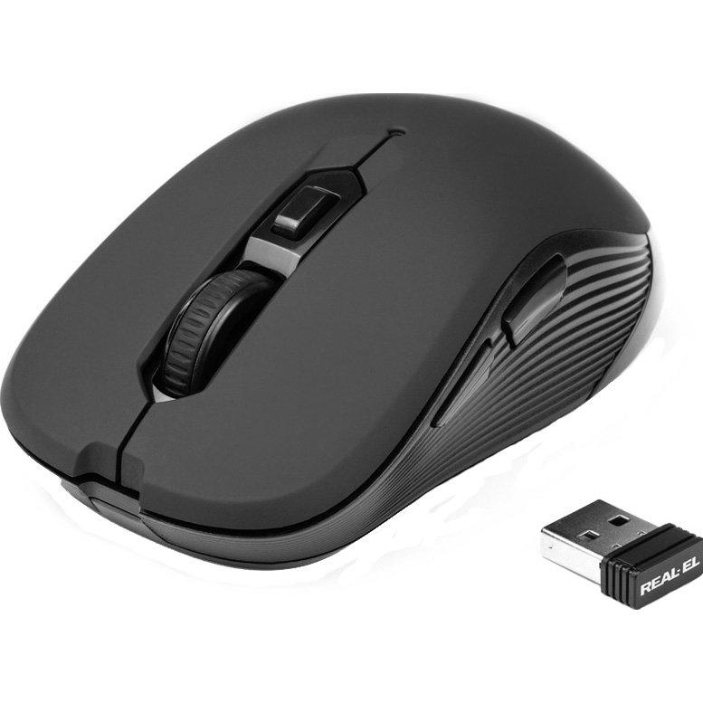 Миша Real-El RM-330 Wireless Black (EL123200035)