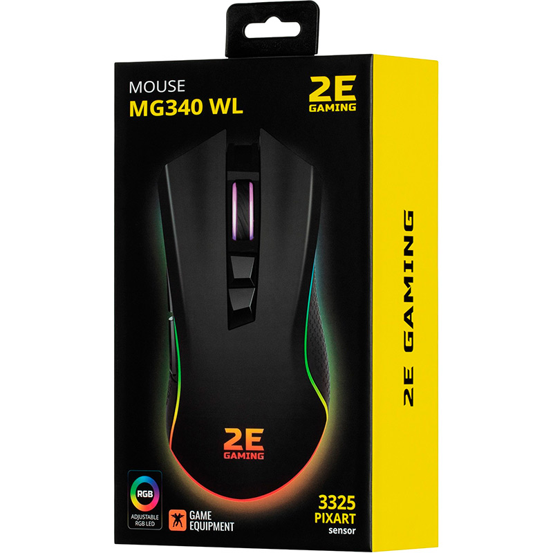 Покупка Мышь 2E GAMING MG340 WL RGB USB Black (2E-MG340UB-WL)