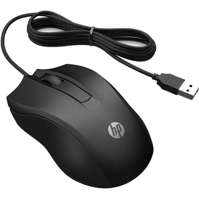 Миша HP 100 USB Black (6VY96AA) Тип підключення дротове